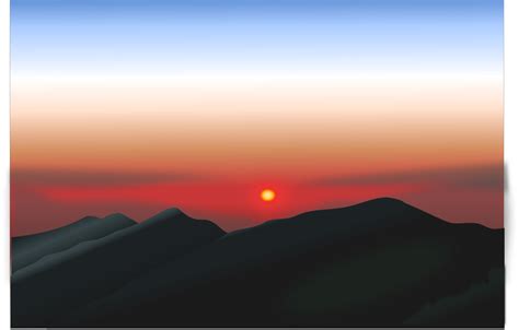 Mountain With Sunrise Clipart 20 Free Cliparts Download Images On