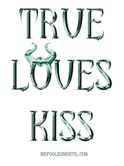 True Loves Kiss Maleficent Design By Topher Adam Redbubble