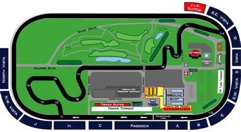 The town consists of the track and that's about it. Maps of the Indy Motor Speedway - Grandstand Maps