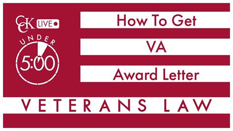 How To Get Your Va Award Letter Va Disability Youtube
