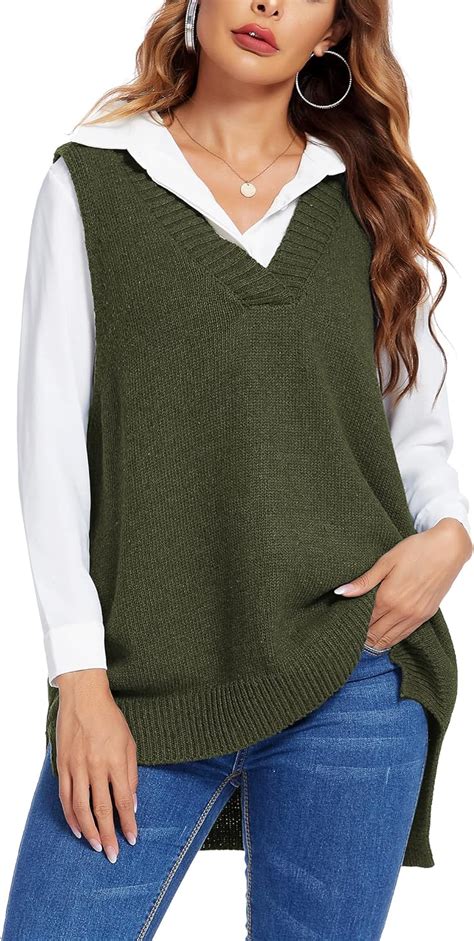 beyove women s pullover sweater vest oversized v neck sleeveless sweater soft knitted vest