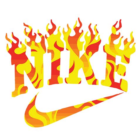Fire Nike Logo Svg Logo Brand Svg Fire Nike Svg Nike Logo Inspire