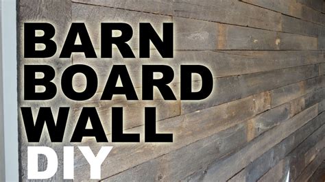 Diy Barn Board Feature Wall Tutorial Youtube