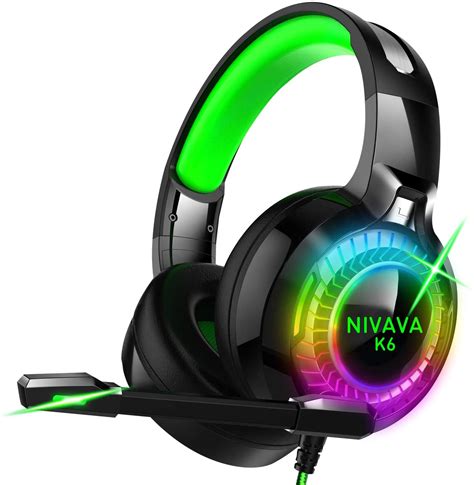 Nivava Gaming Headset For Ps4 Xbox One Pc Headphones