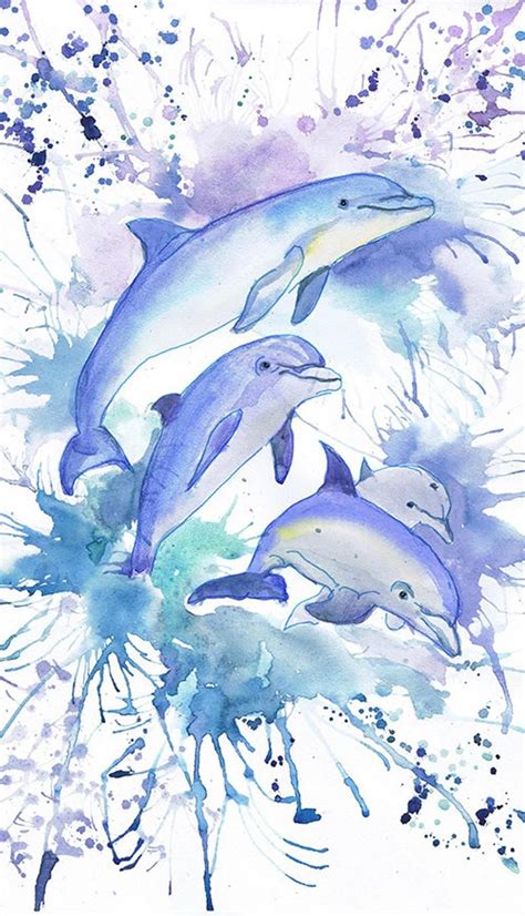 Dolphin Drawing Dolphin Painting Dolphin Art Dolphin Ts Ocean