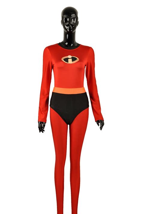 The Incredibles 2 Jumpsuit Girl Zentai Red Bodysuit Elastigirl Helen