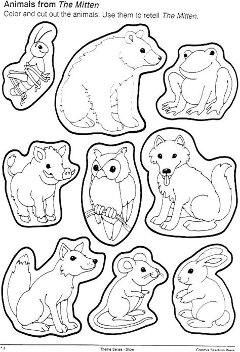Https://wstravely.com/coloring Page/animal Coloring Pages From The Mitten Story
