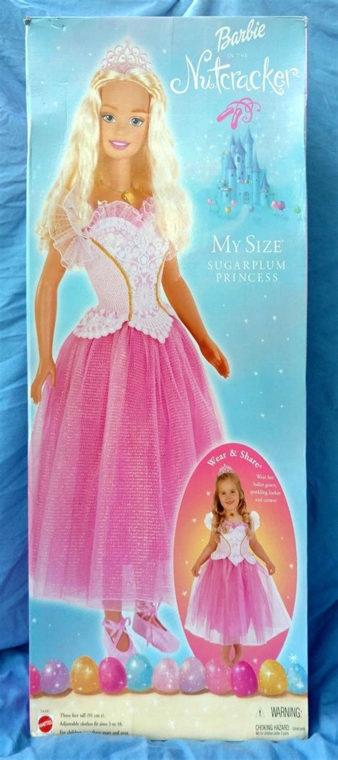 2001 My Size Barbie Sugarplum Princess Nutcracker 2001 New In Sealed