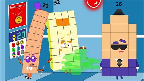 Fart Disaster When Numberblocks 20 26 32 Stuck In The Elevator