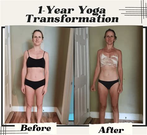 Year Yoga Transformation Before And After Pictures Empowered