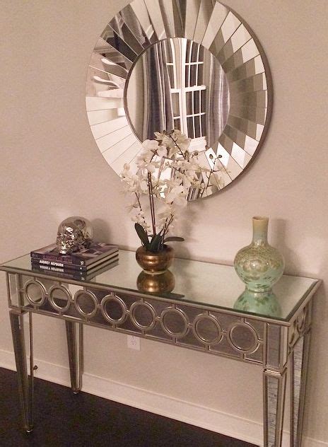 Get 5% in rewards with club o! Our Sophie Mirrored Console Table makes this entryway by ...