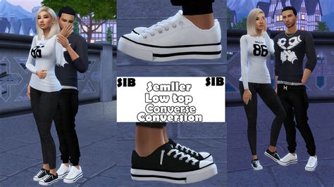 My Sims 4 Blog Ts3 Semller Low Top Converse Conversion