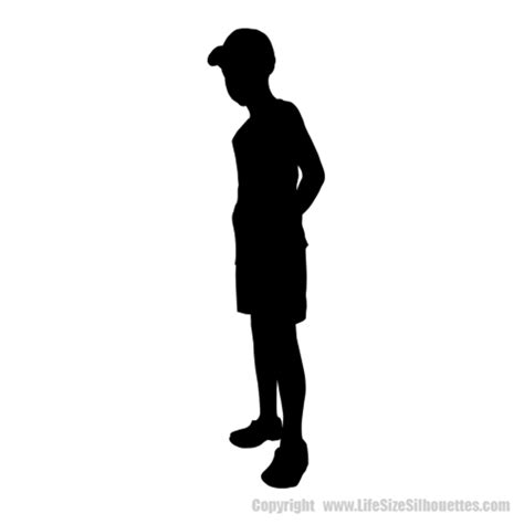 Full Size Boy Silhouette Wall Transfer Childrens Decor