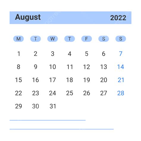 Calendario Agosto 2022 En Azul Png Agosto 2022 Calendario De Agosto
