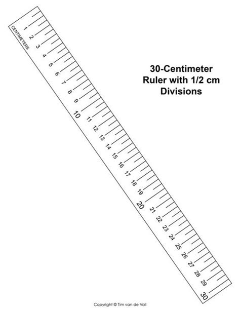 Ruler Template Inches