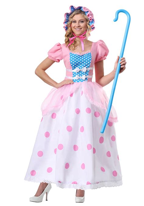 Women Specialty New Pink Bo Peep Halloween Costume Womens Adult S M L Toy Story 4 Costumes