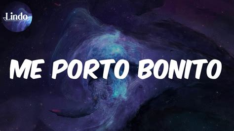 Me Porto Bonito Letralyrics Bad Bunny Youtube