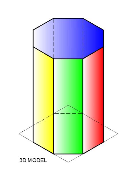 Solid Octagonal Prism