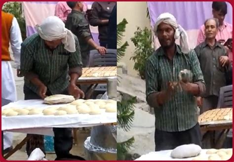 Meerut Man Spits On Roti While Cooking In An Event Video Goes Viral