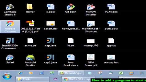 How To Add A Program To Startup Folder In Windows 7 Youtube