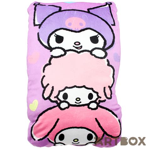 Buy Sanrio My Melody And Kuromi Friends Stack Die Cut Plush Cushion At Artbox