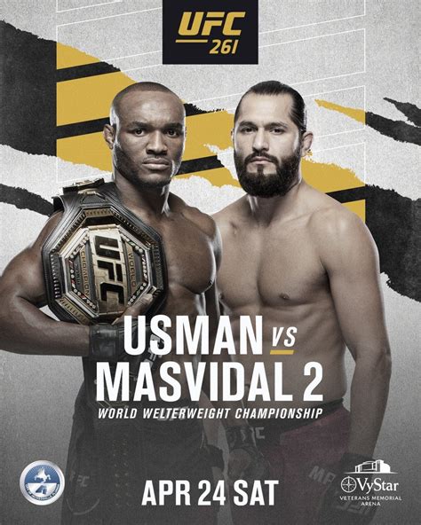 Usman vs burns autographed event poster. UFC 261 Live Stream Free in 2021 | Ufc, Live streaming, Online streaming