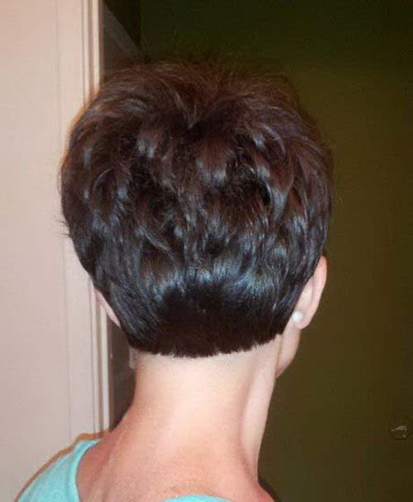 Back View Of A Pixie Haircut Style And Beauty
