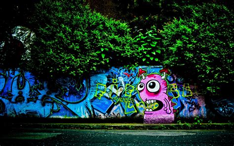 Street Landscape Graffiti Wallpaper Desktop Wallpaper Art Graffiti