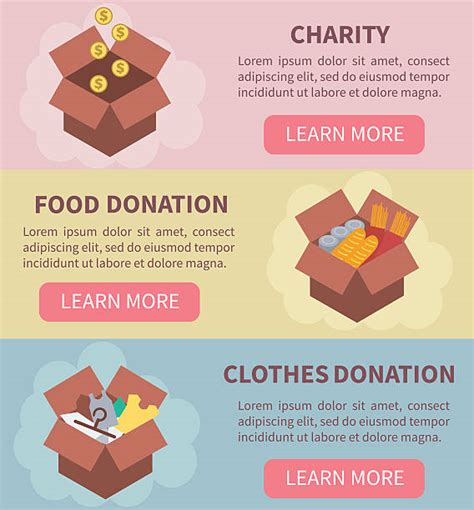 Best Charitable Donation Illustrations Royalty Free Vector Graphics