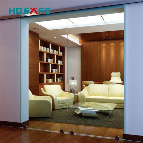 Hdsafe 8 12mm Frameless Office Partition Glass Sliding Doors Soft Closing Sliding Glass Door