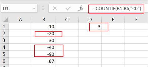 How To Count Cells That Contain Negative Numbers In Excel Free Excel