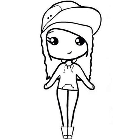 Instagram Chibi Coloring Page Coloring Home