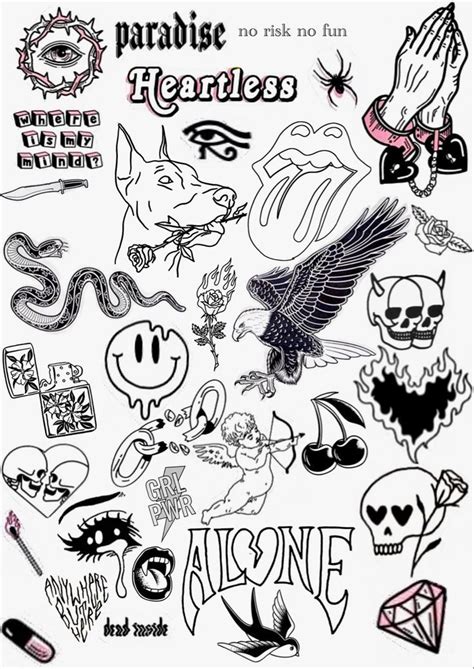 Kritzelei Tattoo Grunge Tattoo Doodle Tattoo Tattoo Flash Art Mini