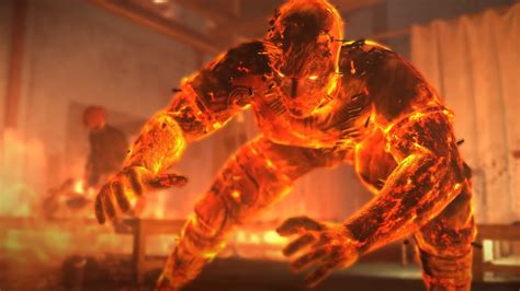 He appears as a tall, rather skinny figure who is on fire. Metal Gear Solid 5: Man on Fire Boss Fight (1080p 60fps ...