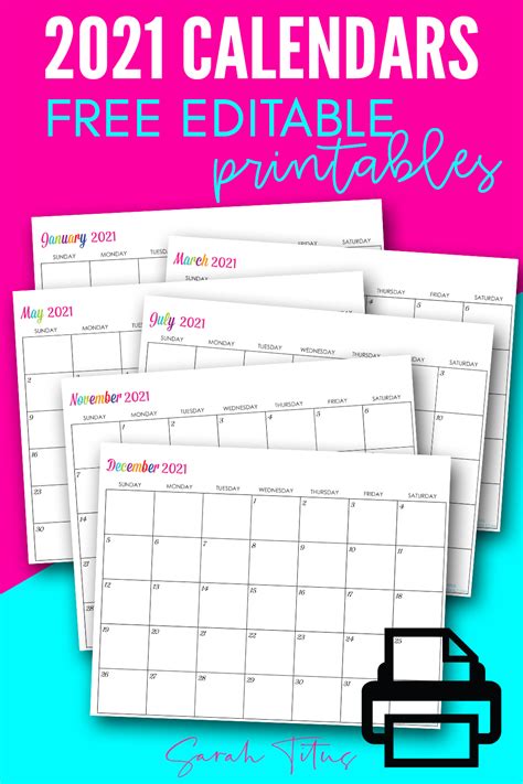 2021 calendar yearly editable template. Free Editable Weekly 2021 Calendar : Weekly Calendars 2021 ...