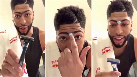 Anthony Davis Finally Shaves His Unibrow Youtube