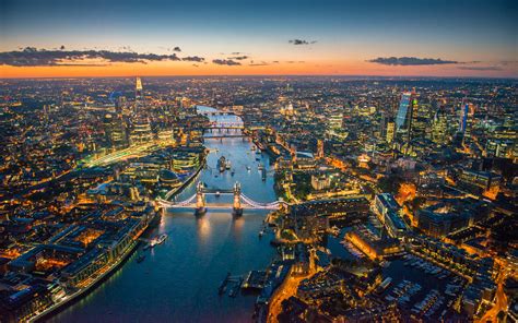 Aerial Photographs Of The London River Thames Above Hd