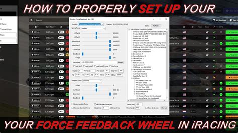 How To Properly Setup Your Force Feedback Wheel In Iracing Youtube