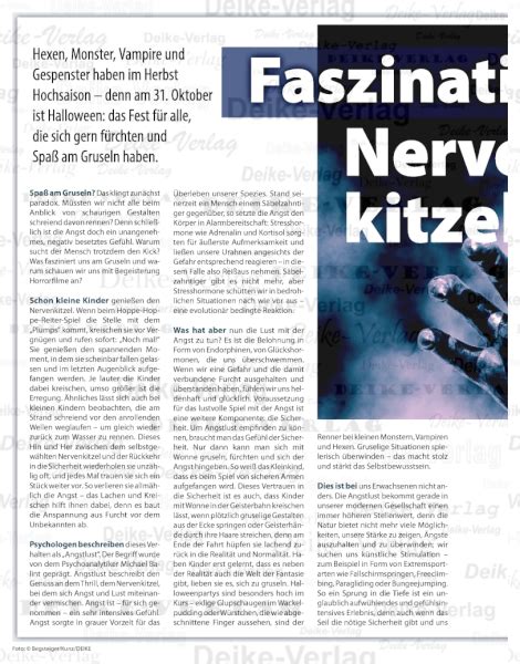 Faszination Nervenkitzel Illustrierte Artikel Texte Produktart