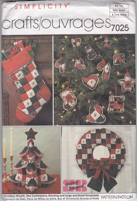 Simplicity Crafts Pat 7025 Christmas Factory Folded Uncut Sewing