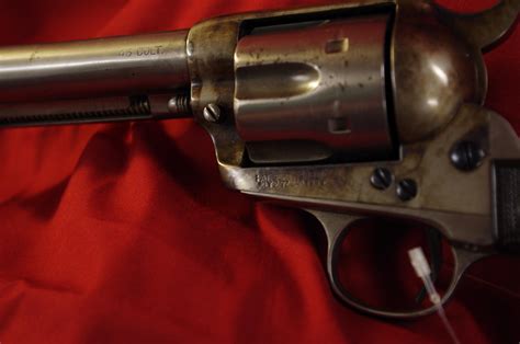 Colt Single Action Revolver Made 1899 Black Po For Sale