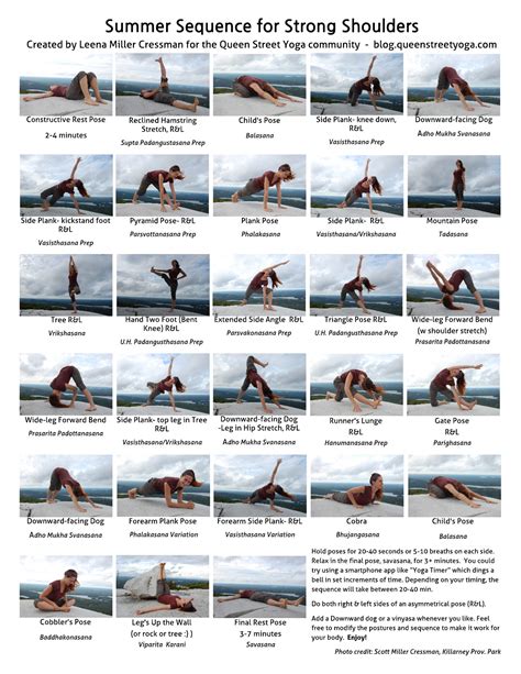 Printable Yoga Sequence Startcal