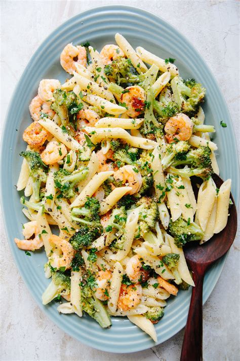 Stir the soup, water i used angel hair pasta instead of rice and it was delicious, affordable, and easy to make. Creamy Penne with Shrimp and Broccoli — A Thought For Food