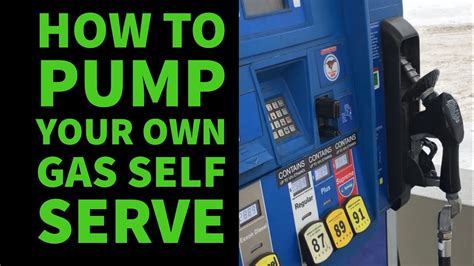 How To Pump Your Own Gas Self Serve Youtube
