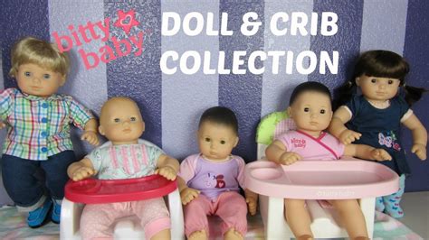 American Girl Bitty Baby And Bitty Twin Doll And Crib Collection Youtube