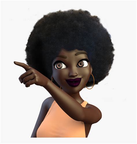 Transparent Black Girl Emoji Png Black African American Emoji Png