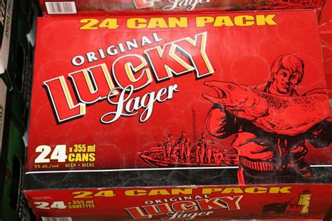 24 Cans Of Original Lucky Lager Beer