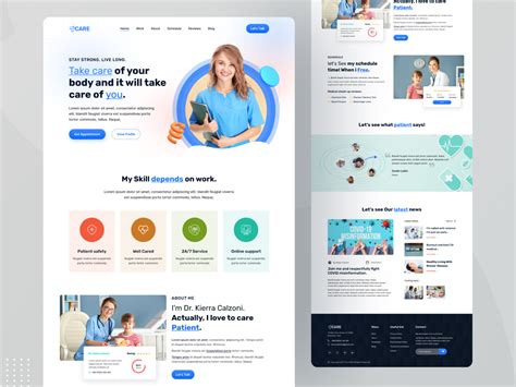 Health Care Doctor Landing Page Ui Design Uplabs