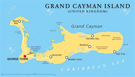 Cayman islands offshore company formation. Grand Cayman Island Map