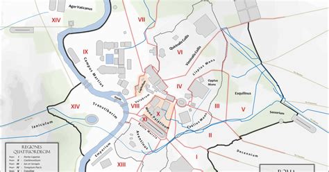 Mappa E Cartina Di Roma Antica Con I Monumenti Della Città